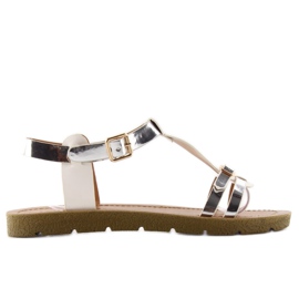 Women's sandals JK-60 White grey