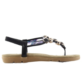 Sandals on a comfortable sole b004 black Sandals on a comfortable sole b004 black