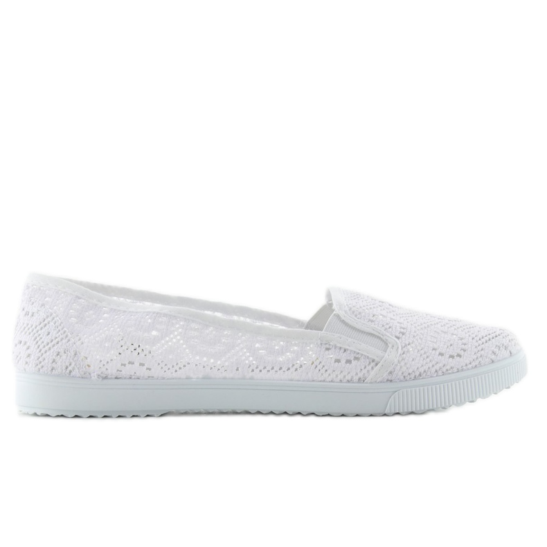 Lace slipons qf-09p white