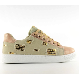 Vintage Rose Gold / Beige Trainers pink yellow brown Vintage Rose Gold / Beige Trainers pink yellow brown