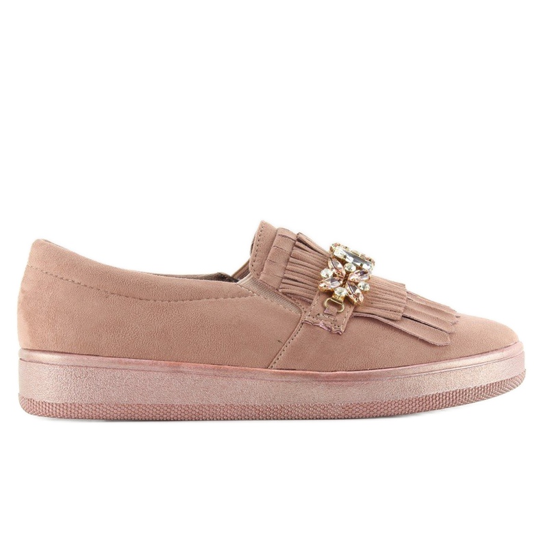Slipons on a pearl sole t277p Pink
