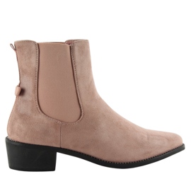 Slender Chelsea boots with a M270 Pink bow
