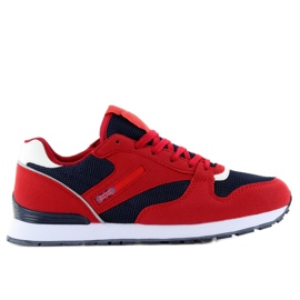 D81 RED / NAVY super comfortable sports shoes