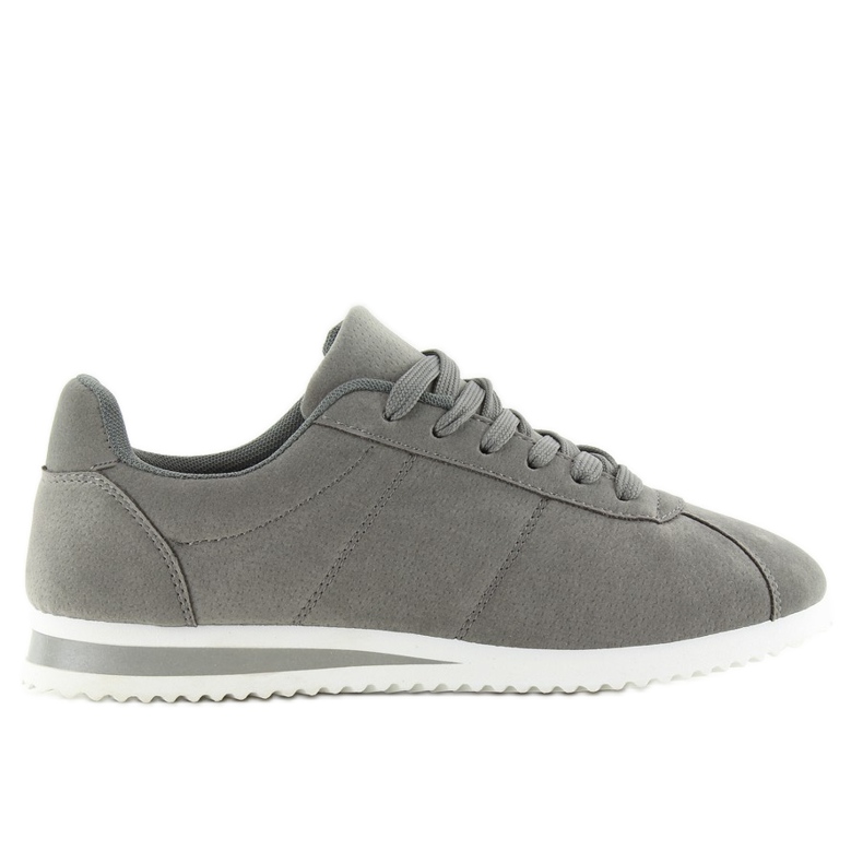 BY-012 gray suede sports shoes grey