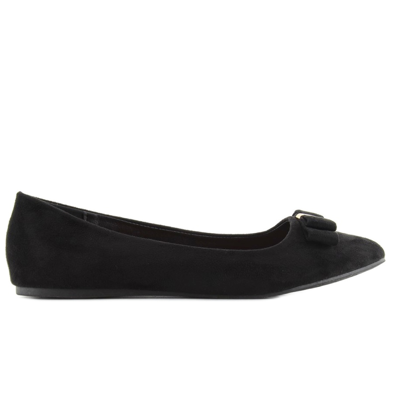 Suede G305 black ballerinas