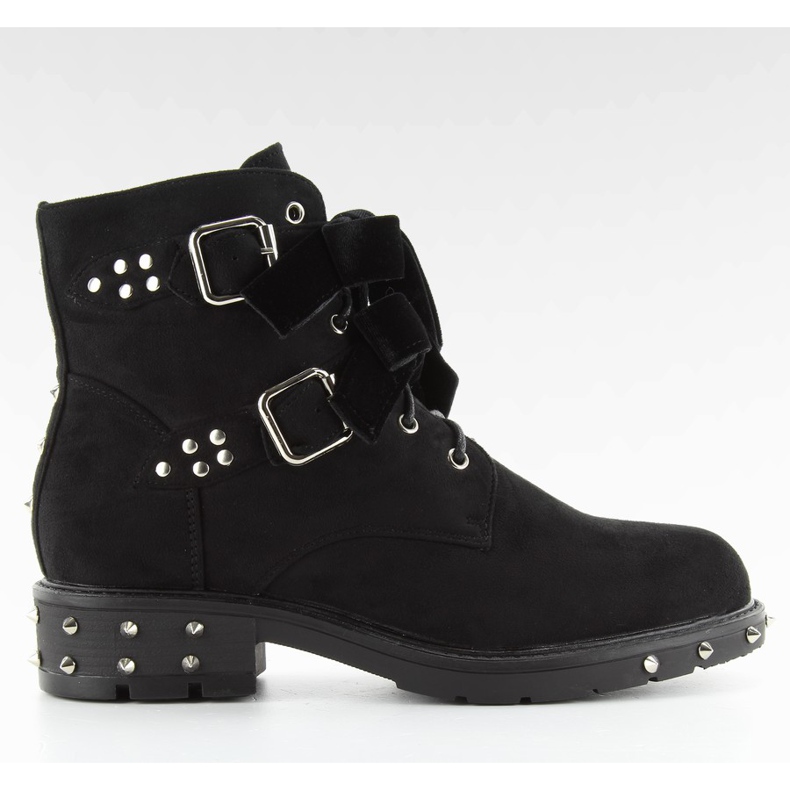 Stylish boots with studs CLS-30 Black