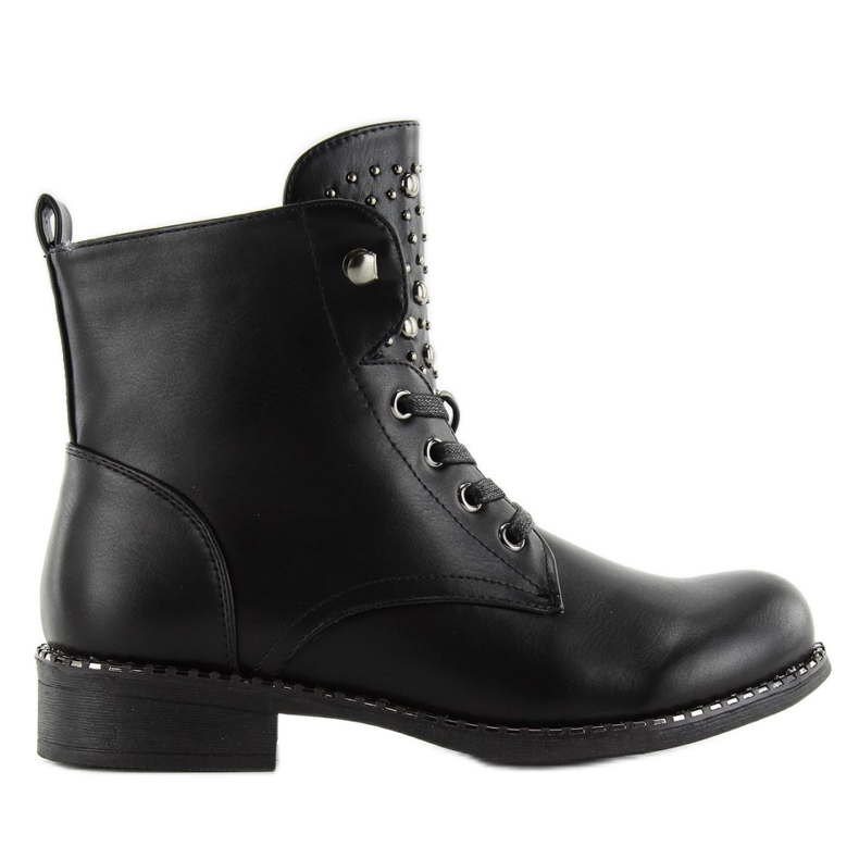 Workery boots with hq893 Black studs