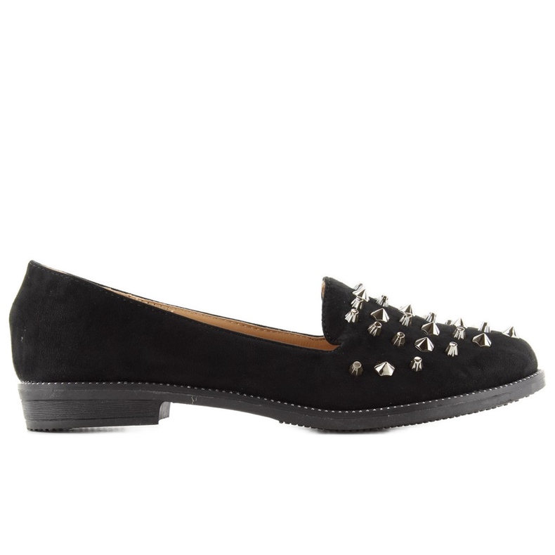 Lordsy loafers with studs mb188-111 Black