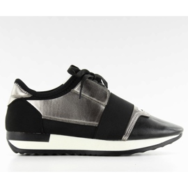 Sport shoes for women 86-173 BLACK / GUNCOLOR grey