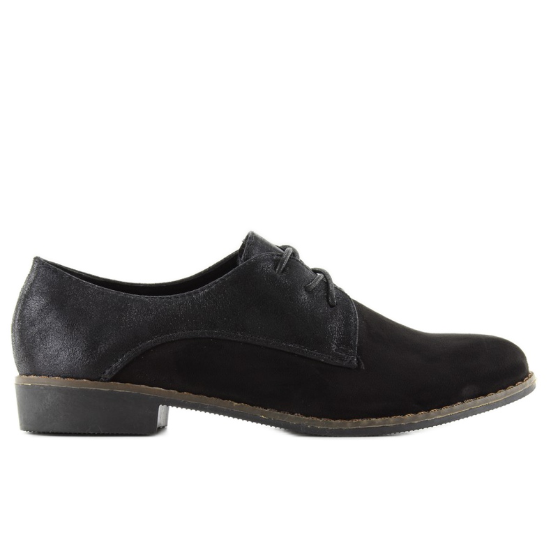 Women's laced loafers mb-6390 black