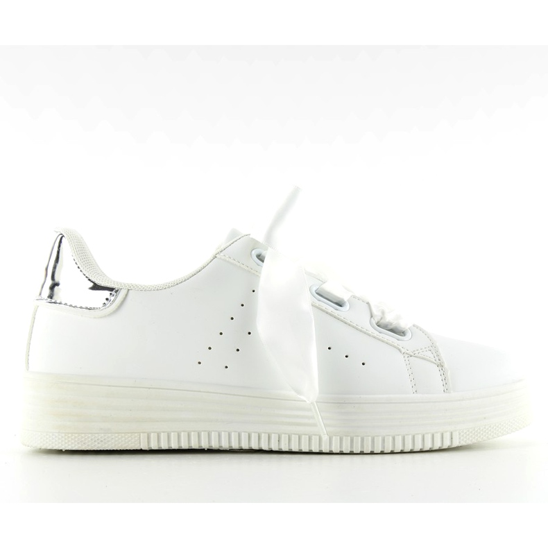 Sneakers With Satin Laces S-317 white Sneakers With Satin Laces S-317 white