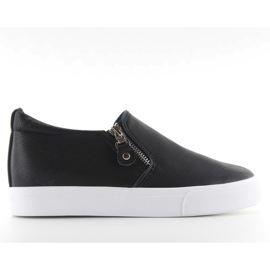 Slipon on a hidden wedge 3161 black
