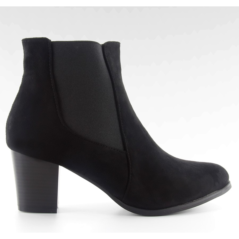 Chelsea boots high heels F95 black