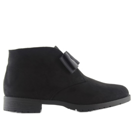 Women's Chelsea Boots With Bow C-7117 Black