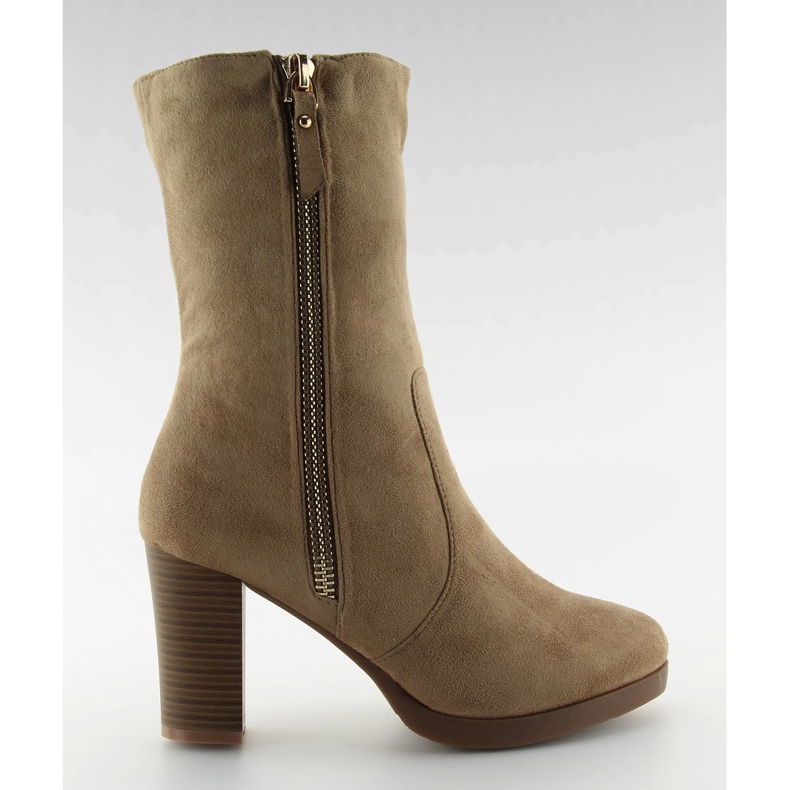 Women's suede boots J28 khaki