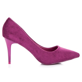 Comer Suede heels purple