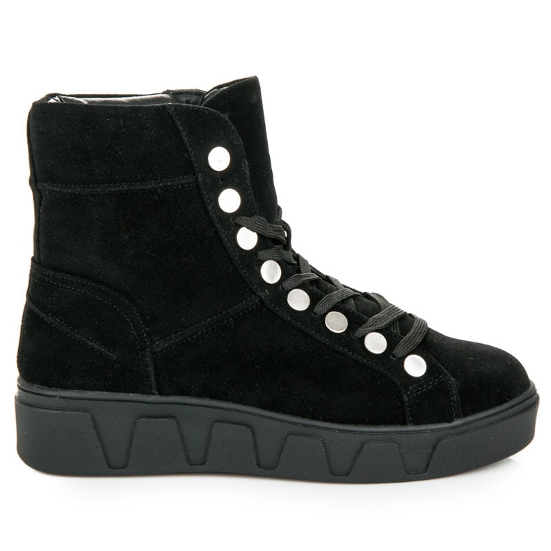 Betler Lace-up boots on the platform black