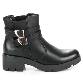 Abloom Chelsea boots with buckles black