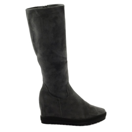 Gray Filippo 318 wedge boots grey Gray Filippo 318 wedge boots grey