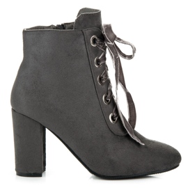 Bestelle Elegant tied boots grey