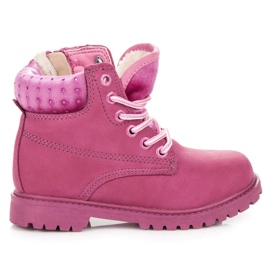 American Club Traperki with crystals pink