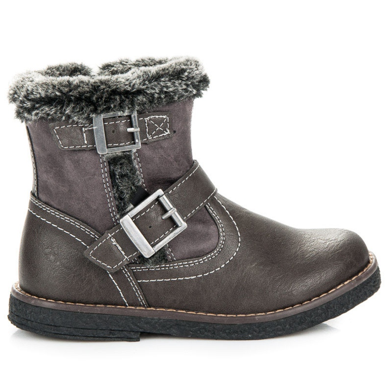 American Club Gray boots for girls grey