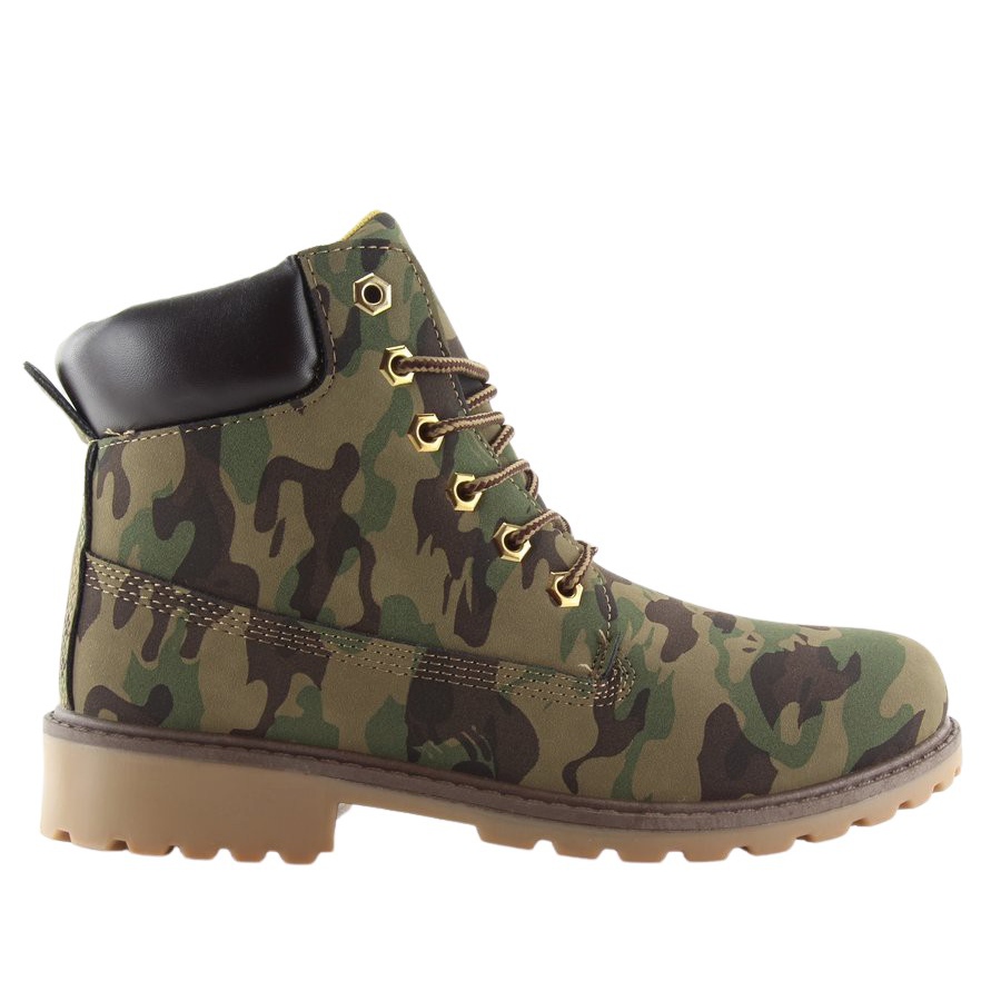Green camo boots best sale