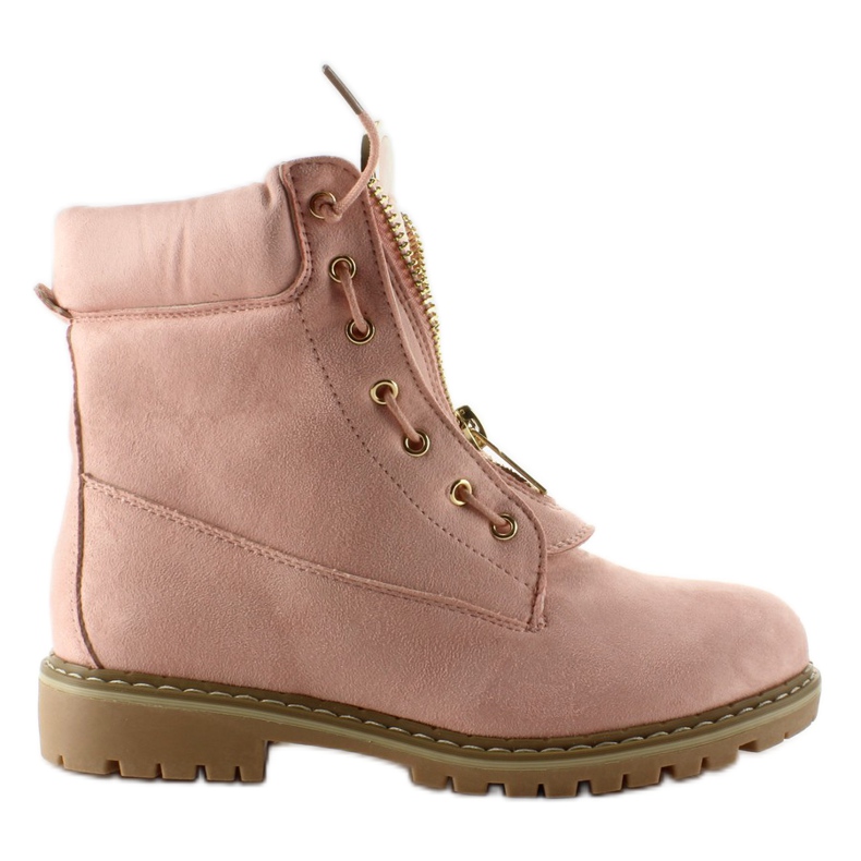 Suede Balmanki Plain Pink Nc50