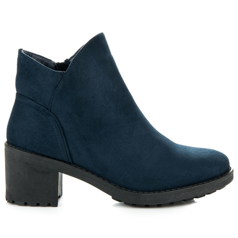 Vices New Collection Suede high-heeled boots blue