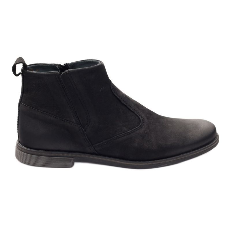 Black Jodhpur boots with a zipper Riko 824