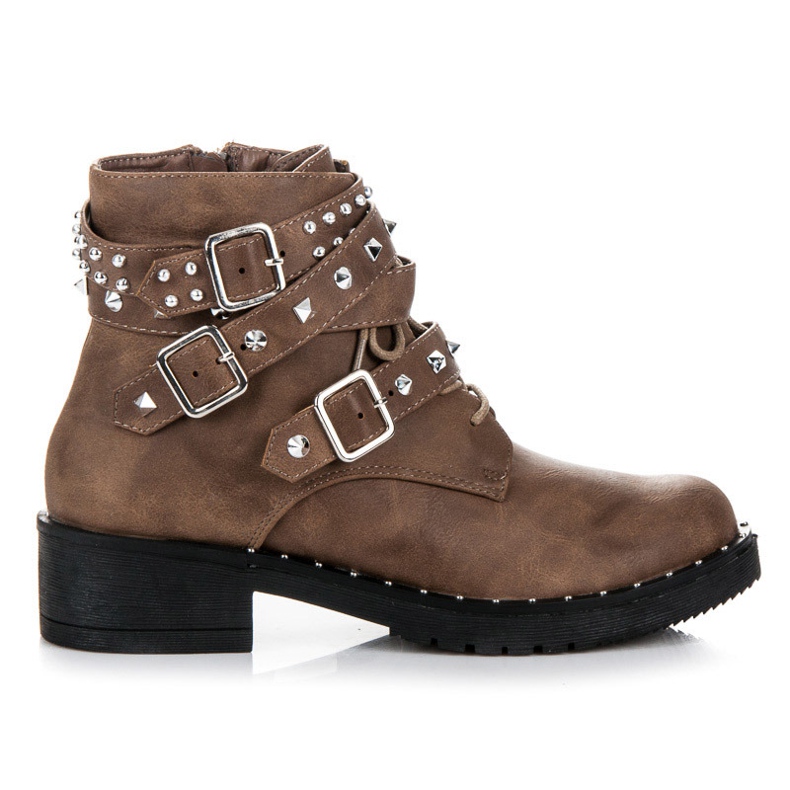 Cink Me Low Workers With Studs brown