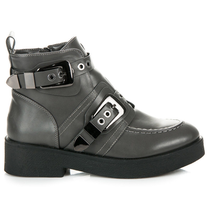Vices Boots with buckles grey
