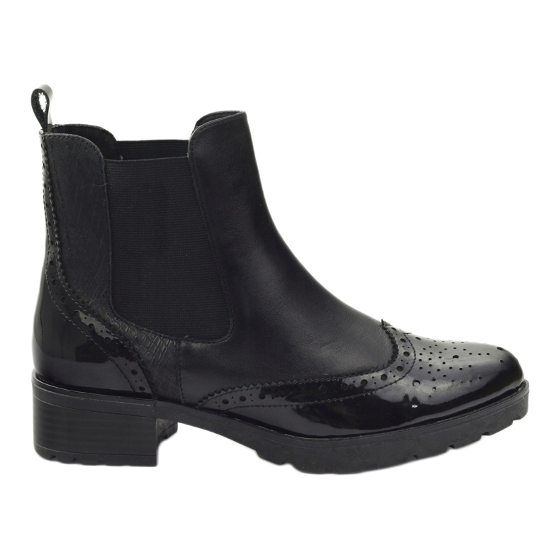 Caprice ankle boots Jodhpur boots women's shoes 25405 black