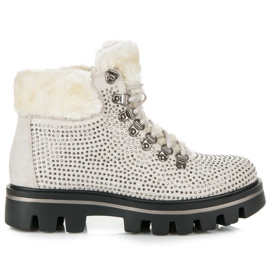 Kylie Stylish boots with protector brown