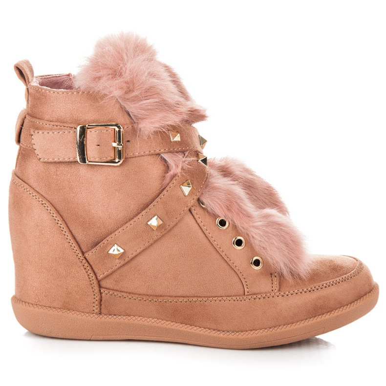 Kylie Sneakers With Fur pink