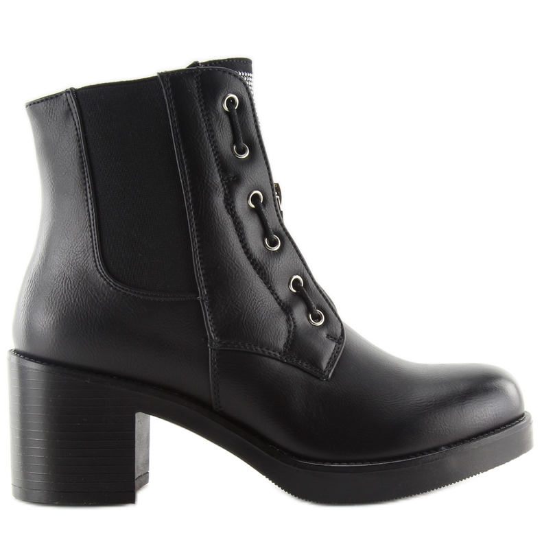 Black high-heeled boots 2890 black Black high-heeled boots 2890 black