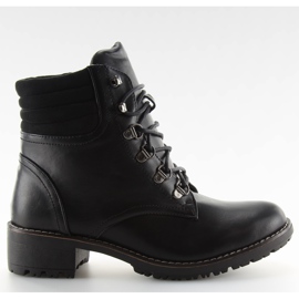 Black lace-up trappers K-3 black