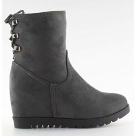 Gray Ankle boots gray ZH727 gray grey
