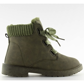 Green verdeoscuro insulated hiking boots