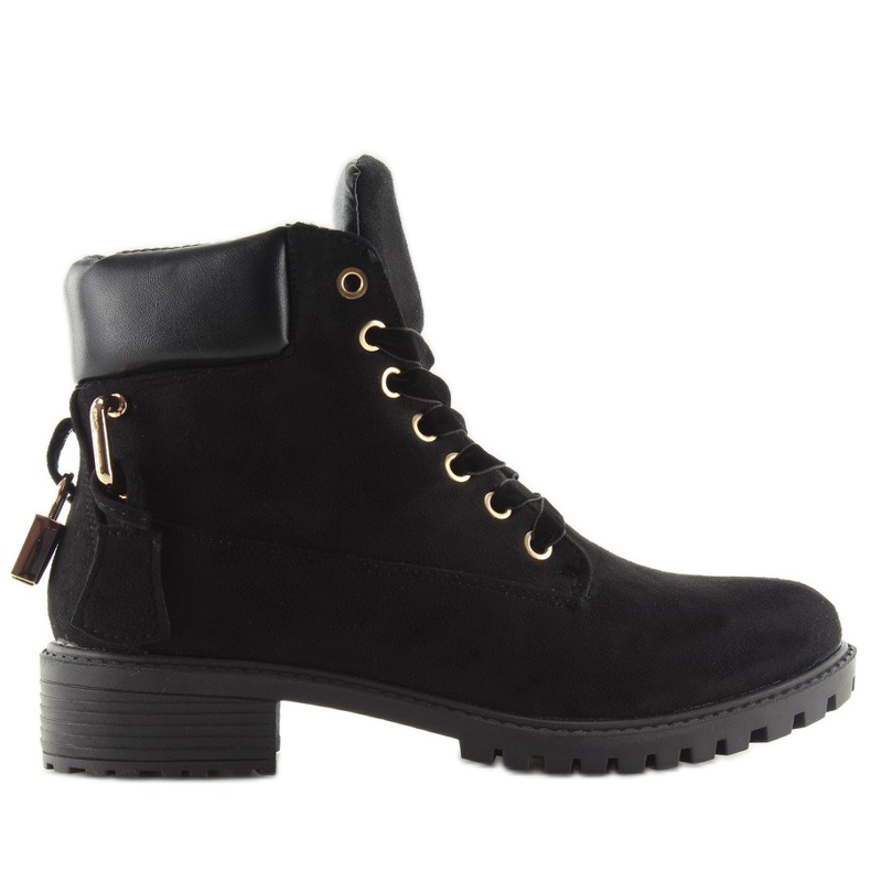 Black timber boots for women AT-0623-L Black