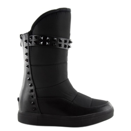 Snow boots with studs NC105 black Snow boots with studs NC105 black