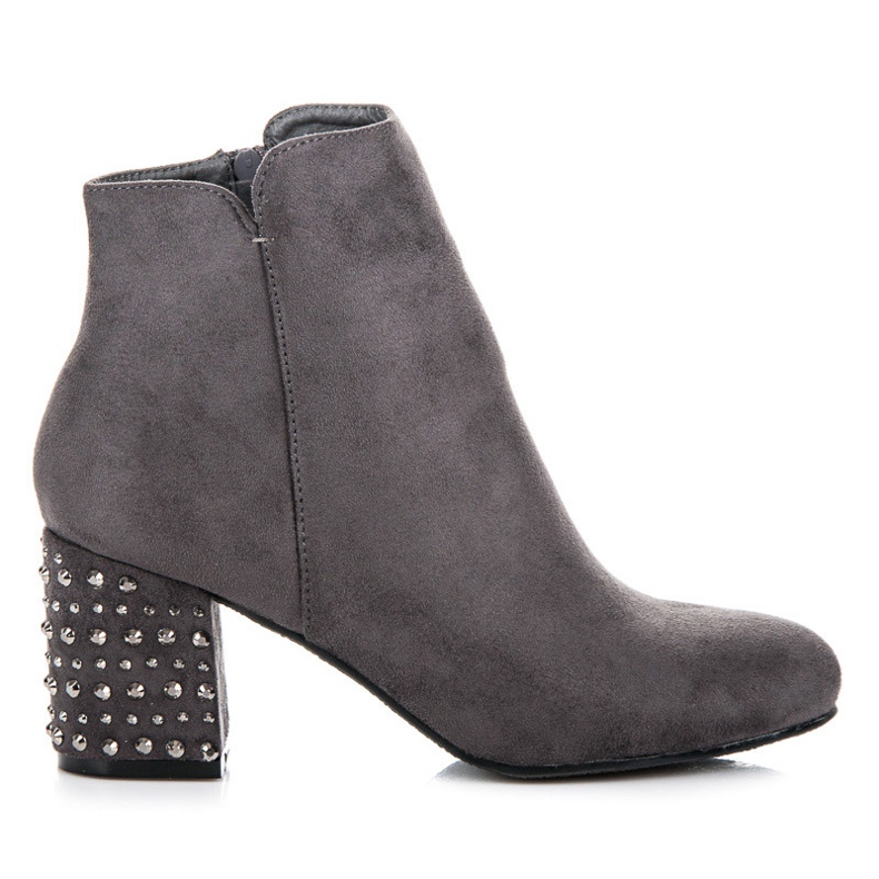 Yes Mile Elegant suede boots grey