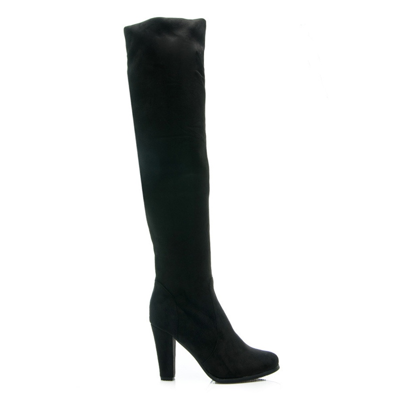 Super Me High boots, thigh boots black
