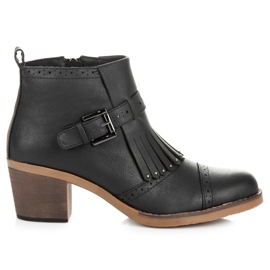 Kylie Black fringed boots