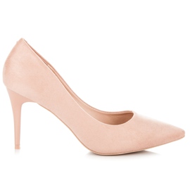 Comer Suede heels pink