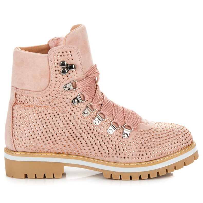 Vices Trappers with wide laces pink