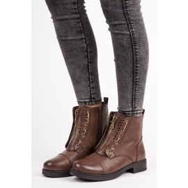 Ch. Creation Tied Worker Boots brown