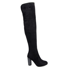 Seastar Over-the-knee boots with crystals black Seastar Over-the-knee boots with crystals black