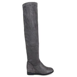 Bestelle Slip-on wedge boots grey Bestelle Slip-on wedge boots grey