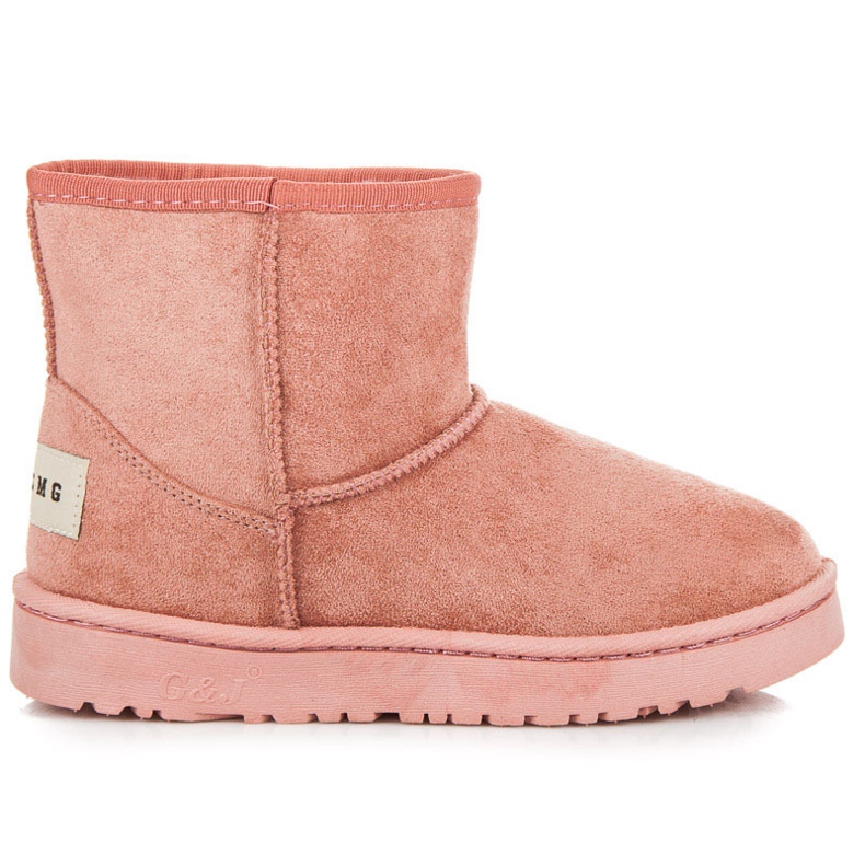 Bella Paris Suede snow boots pink